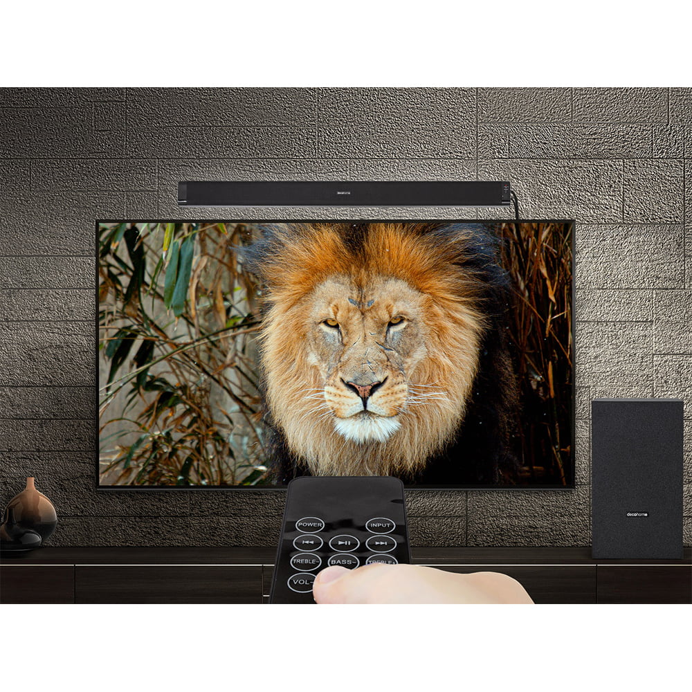 Sony XBR55X900H Centimeter 4K UHD Full Array LED Smart TV 2020 Bundle with Deco Gear Sound Bar with Subwoofer, Wall Mount, 6-Outlet Surge Adapter, Screen Cleaner and TV Essentials 2020