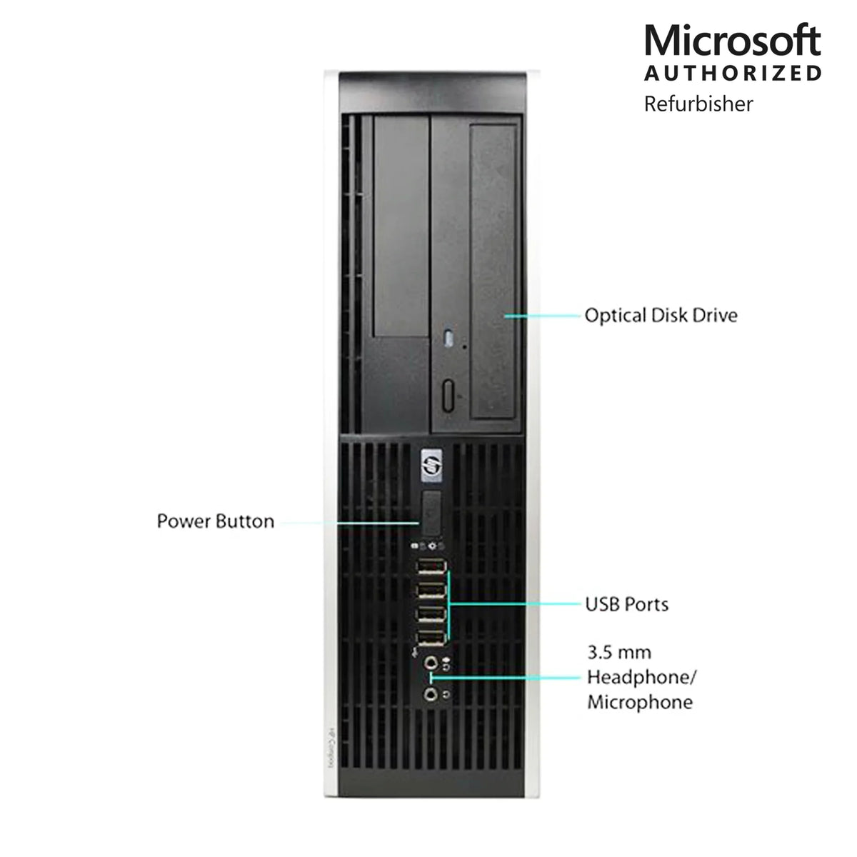 Hp Elite 8100 SFF Core i5 3.2Ghz Desktop Computer PC 4GB RAM 500Gb DVD WiFi Windows 10 Home - 1 Year Warranty