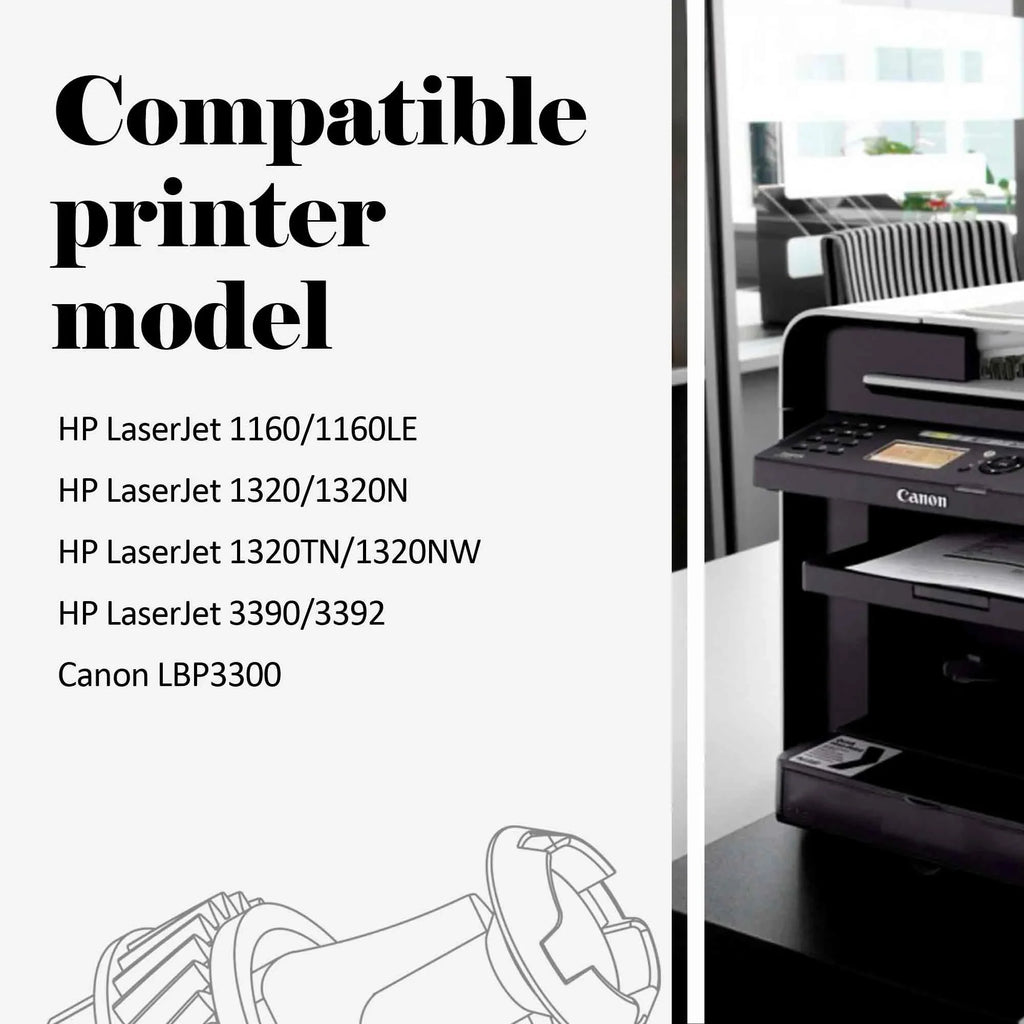 Toner H-Party Q5949A 49A 49a toner Compatible Toner Cartridge for HP P2014 P2014n P2015 P2015d 1320 1320n 1320tn 1320nw Printer Onyx Pack，3000 Pages)
